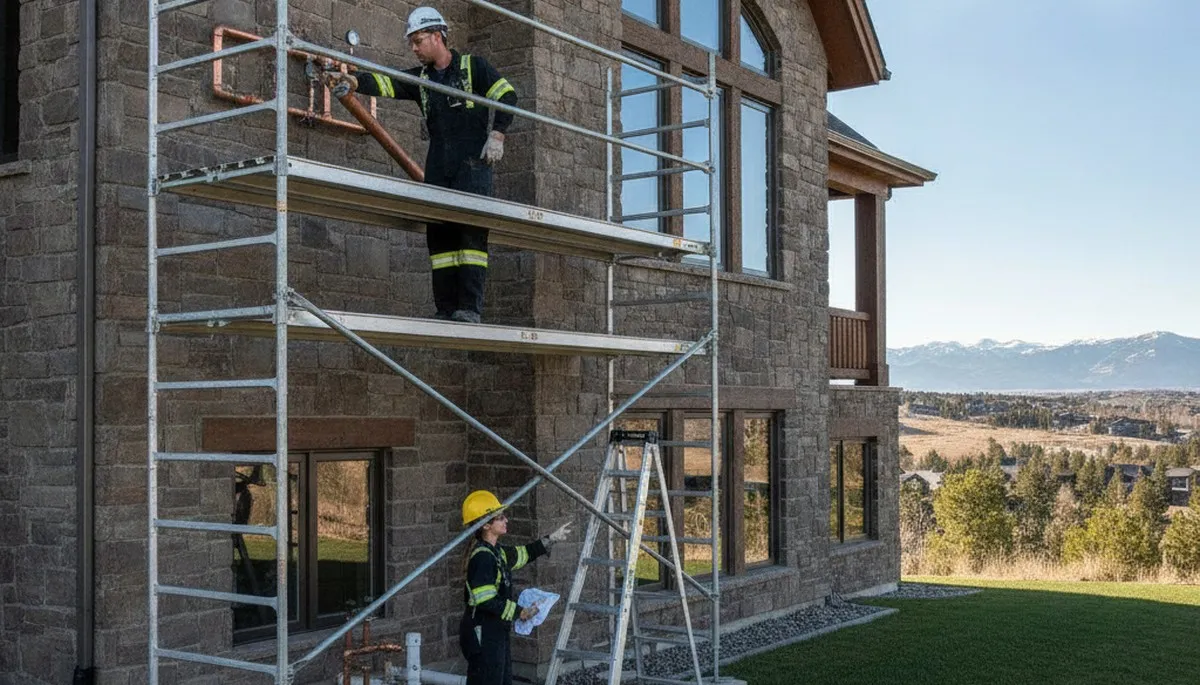 Plumber repairing a pipe in Salt Lake City, UT for plumbing repair services
