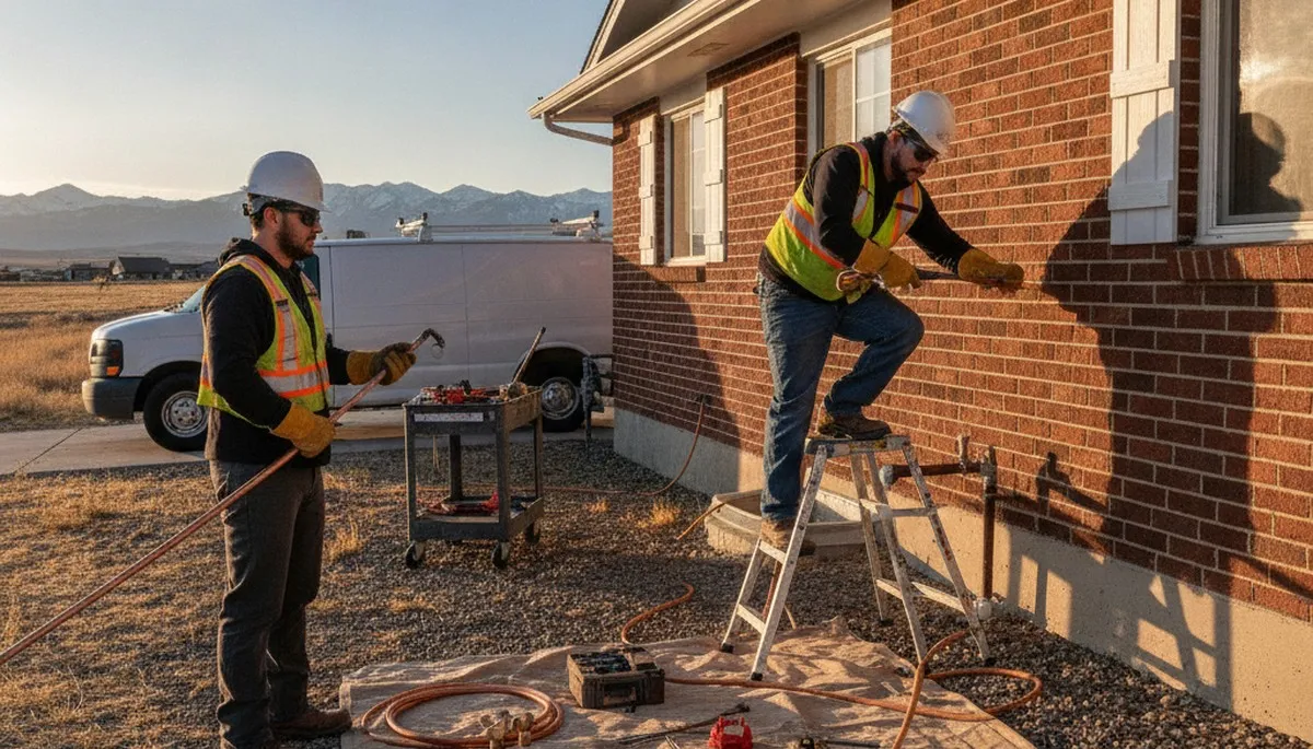 Plumber repairing a leak in Salt Lake City, UT for plumbing repair service