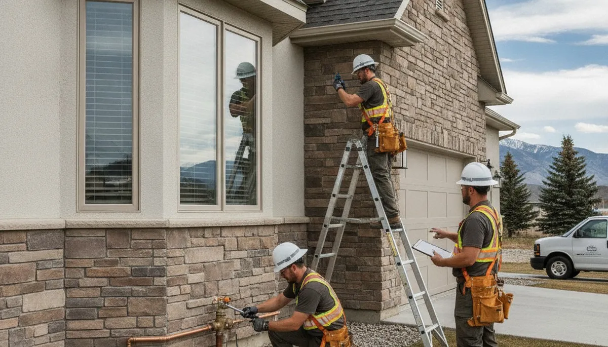 Salt Lake City plumber repairing a residential pipe for plumbing service in UT