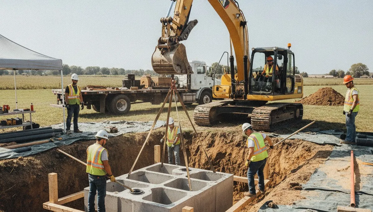 Septic tank installation in Salt Lake City, UT for residential plumbing repair service